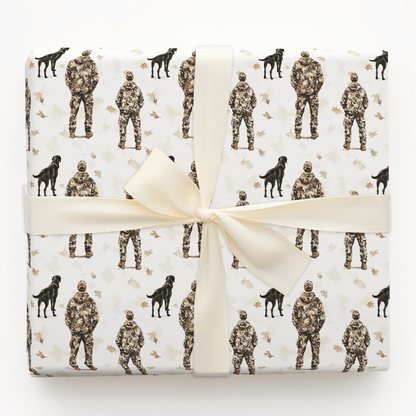 Hunting Is on Pops - Wrapping Paper - Aspen & Arlo
