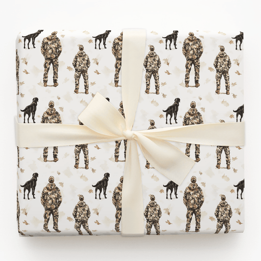 Hunting Is on Pops - Wrapping Paper - Aspen & Arlo