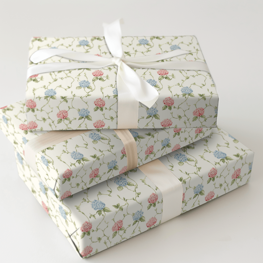 Hydrangea Love - Wrapping Paper - Aspen & Arlo