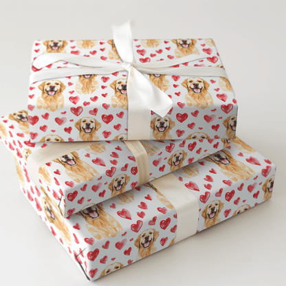 I Heart My Golden - Wrapping Paper - Aspen & Arlo