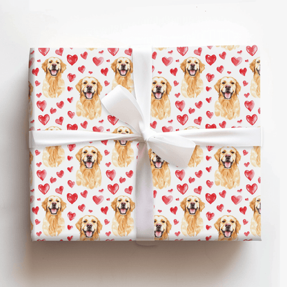 I Heart My Golden - Wrapping Paper - Aspen & Arlo