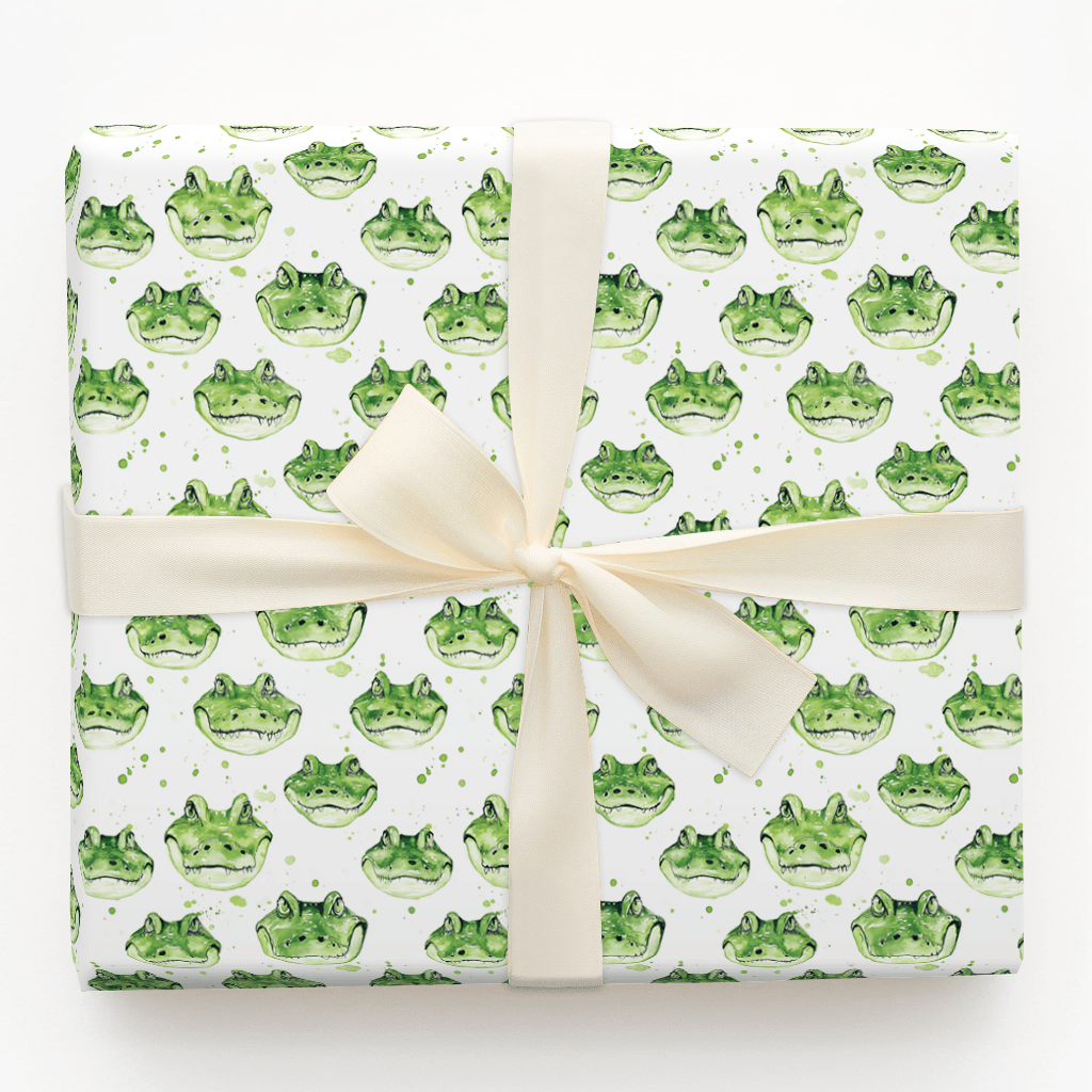 In The Swamp Wrapping Paper: Alligator Graduation Gift Wrap โ Aspen & Arlo