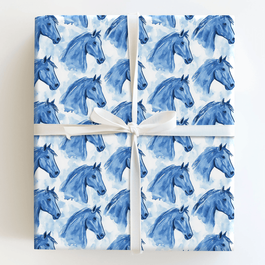 Indigo Crown - Wrapping Paper - Aspen & Arlo