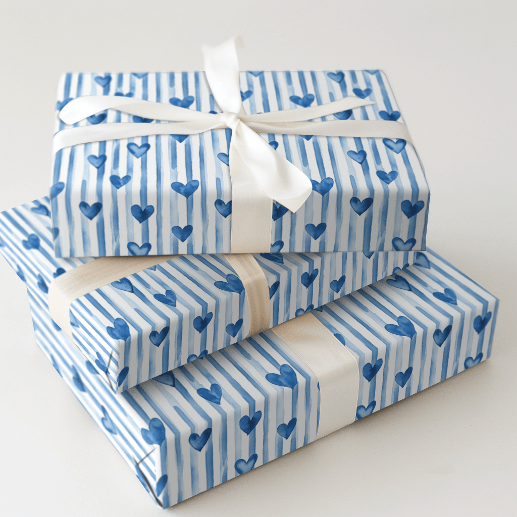 Indigo Flirt - Wrapping Paper - Aspen & Arlo