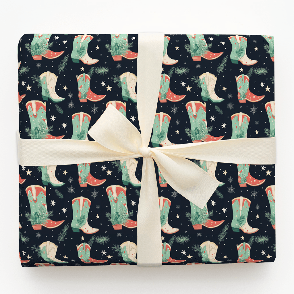 Jingle Boots - Wrapping Paper - Aspen & Arlo