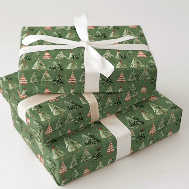 Jolly Green Fur - Wrapping Paper - Aspen & Arlo
