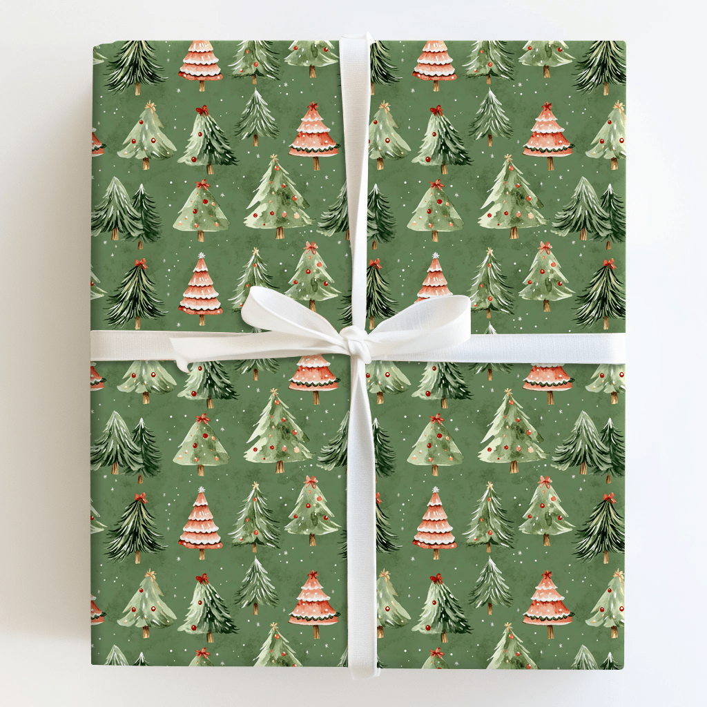 Jolly Green Fur - Wrapping Paper - Aspen & Arlo