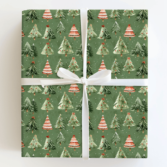 Jolly Green Fur - Wrapping Paper - Aspen & Arlo
