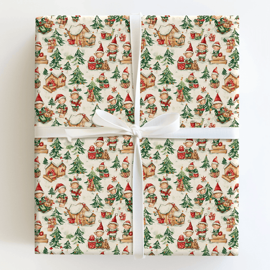 Jolly Little Helper - Wrapping Paper - Aspen & Arlo