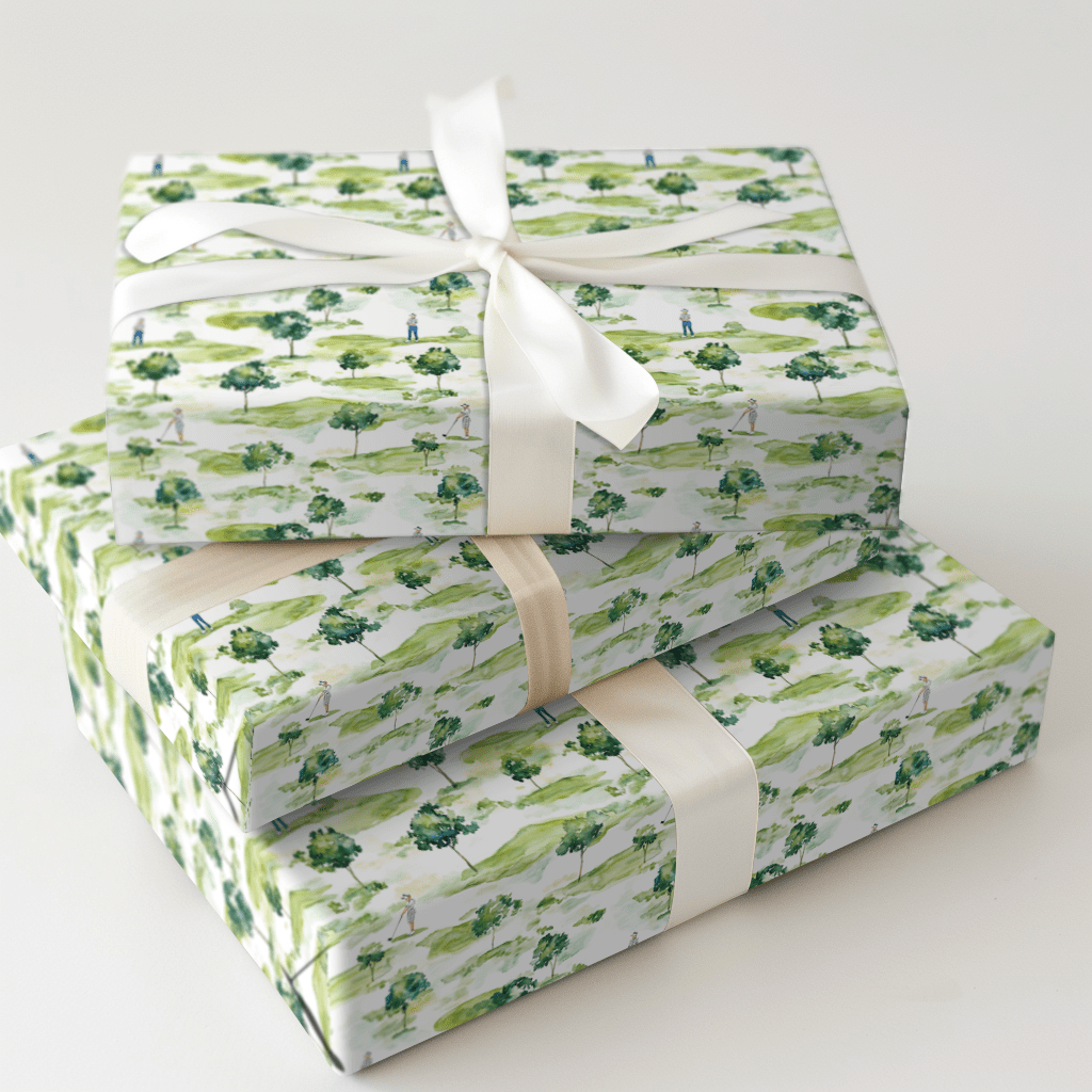 Kiss My Putt - Wrapping Paper - Aspen & Arlo