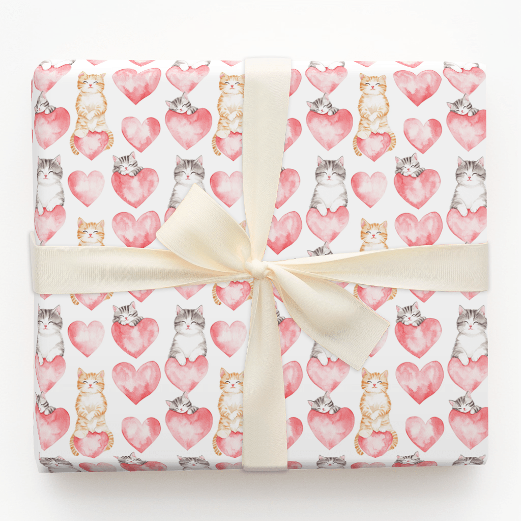 Kitty Valentine - Wrapping Paper - Aspen & Arlo