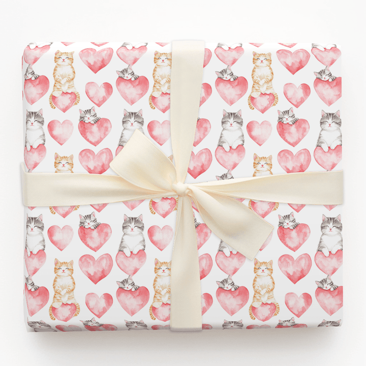 Kitty Valentine - Wrapping Paper - Aspen & Arlo