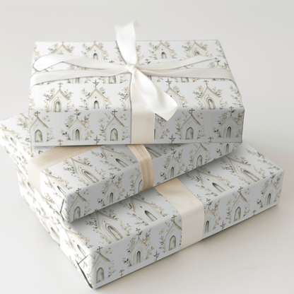 Little White Chapel - Wrapping Paper - Aspen & Arlo