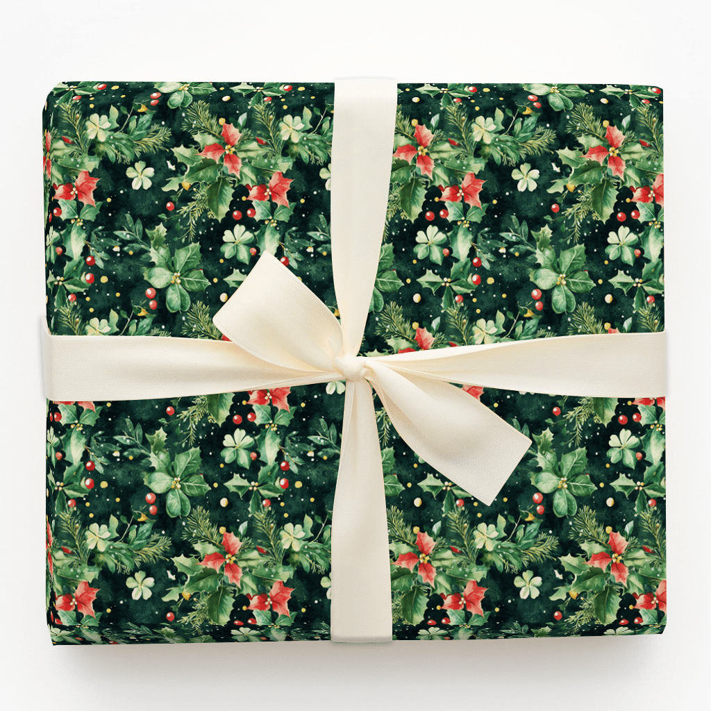 Lucky Holly - Wrapping Paper - Aspen & Arlo
