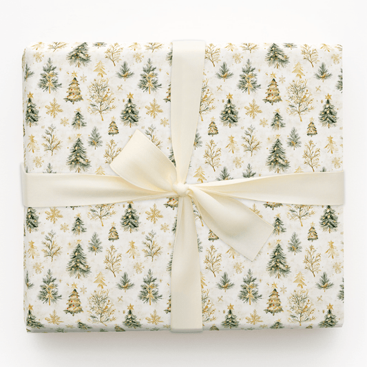 Magic Gold Forest - Wrapping Paper - Aspen & Arlo