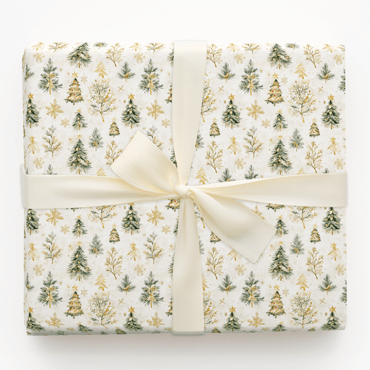 Magic Gold Forest - Wrapping Paper - Aspen & Arlo