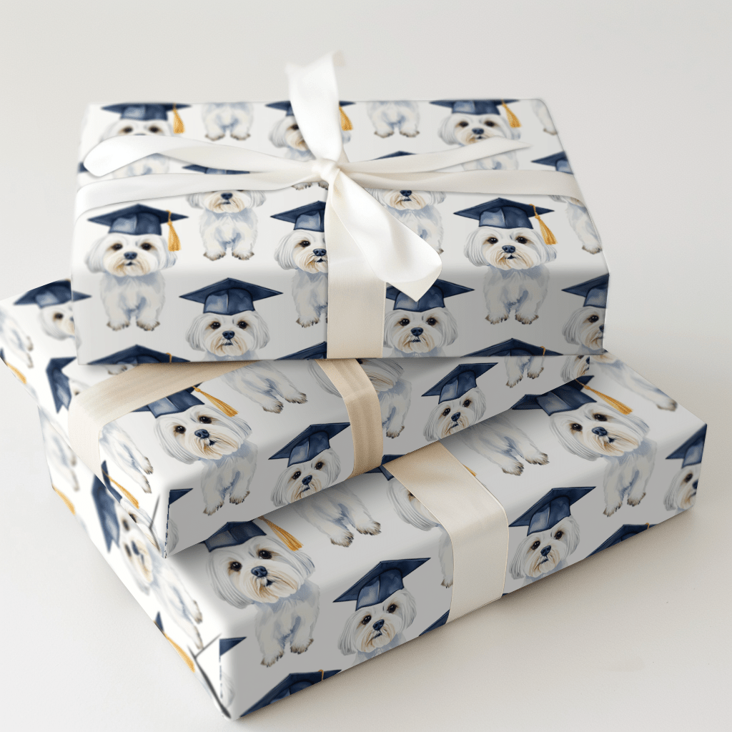 Maltese Graduate - Wrapping Paper - Aspen & Arlo