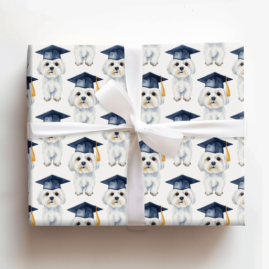 Maltese Graduate - Wrapping Paper - Aspen & Arlo