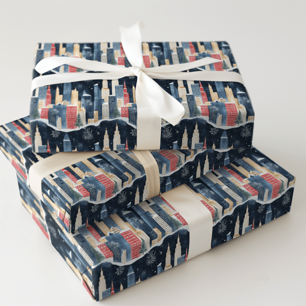 Manhattan Merry - Wrapping Paper - Aspen & Arlo