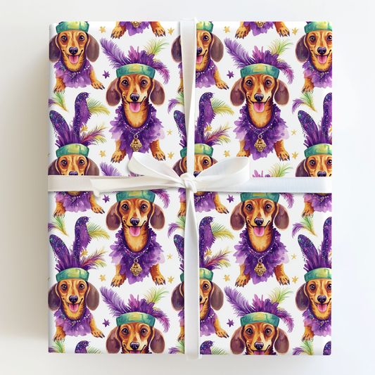 Mardi Gras Dachshund