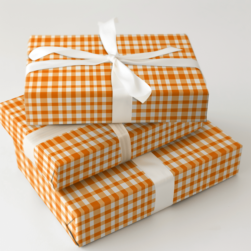 Marigold Gingham - Wrapping Paper - Aspen & Arlo