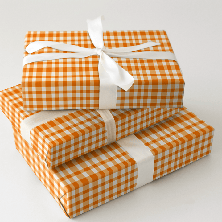 Marigold Gingham - Wrapping Paper - Aspen & Arlo