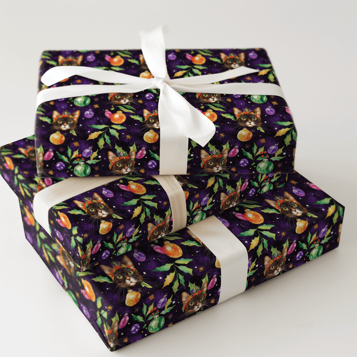 Meowdi Gras - Wrapping Paper - Aspen & Arlo