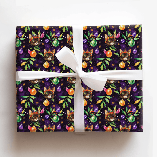 Meowdi Gras - Wrapping Paper - Aspen & Arlo