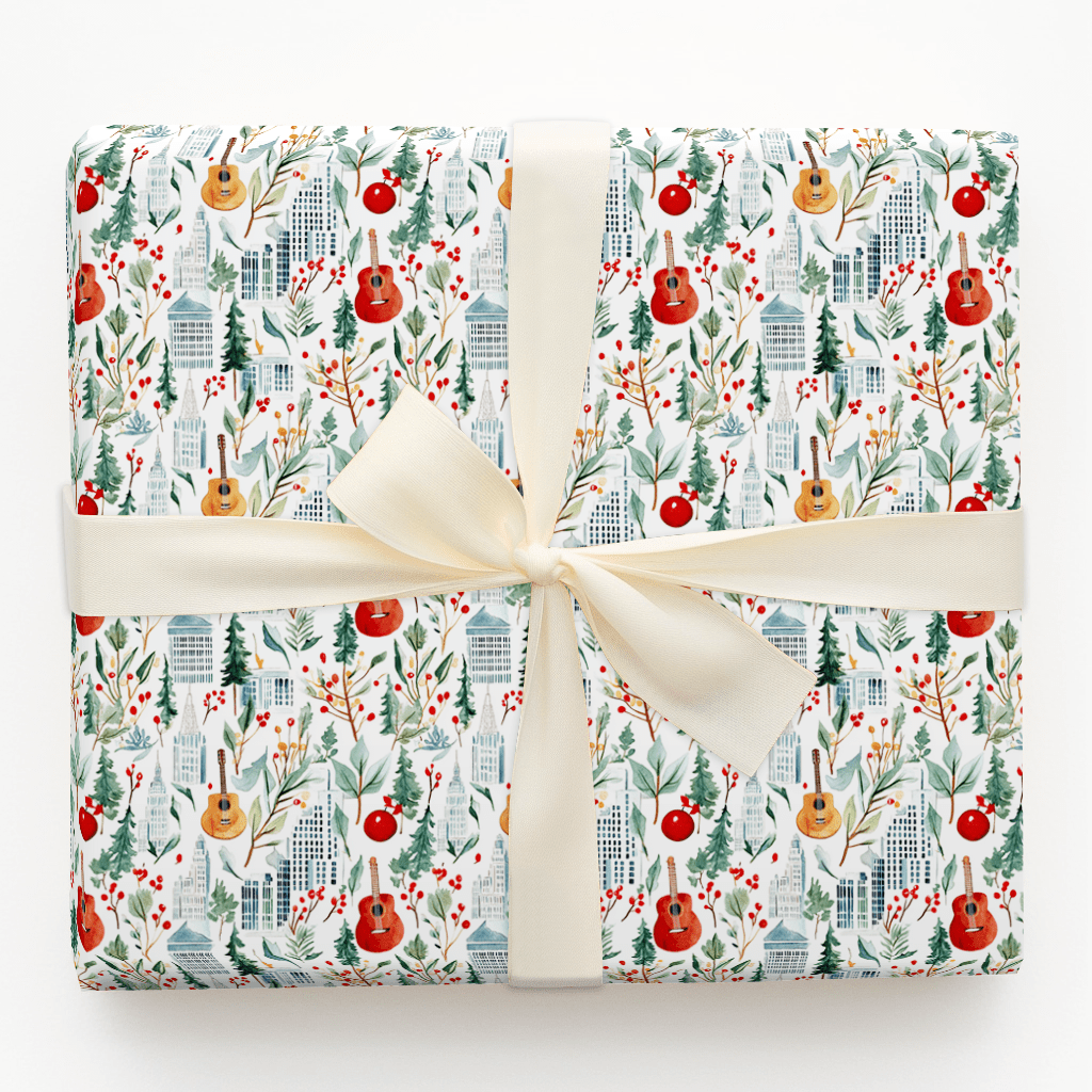 Merry Christmas Nashville - Wrapping Paper - Aspen & Arlo