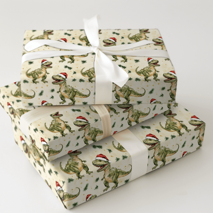 Merry Rex - Wrapping Paper - Aspen & Arlo