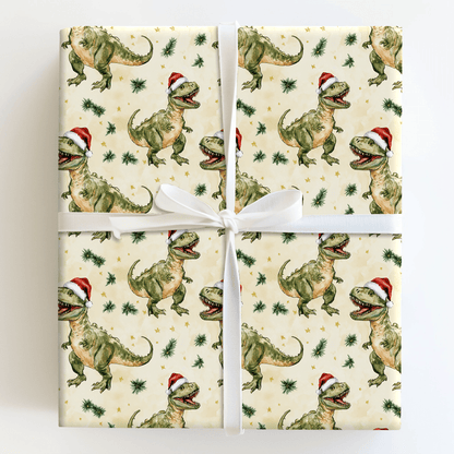 Merry Rex - Wrapping Paper - Aspen & Arlo