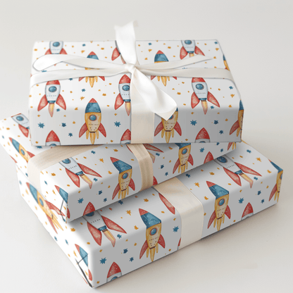 Mission Birthday Fun - Wrapping Paper - Aspen & Arlo