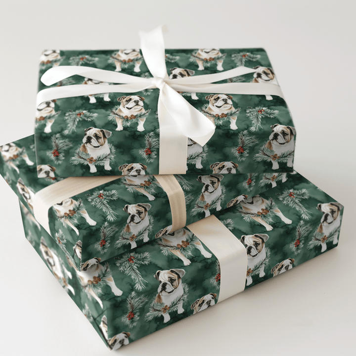Mistletoe Pup - Wrapping Paper - Aspen & Arlo