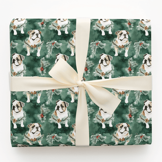 Mistletoe Pup - Wrapping Paper - Aspen & Arlo