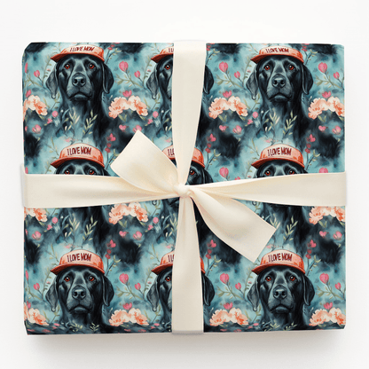 Mom's Favorite Black Lab - Wrapping Paper - Aspen & Arlo