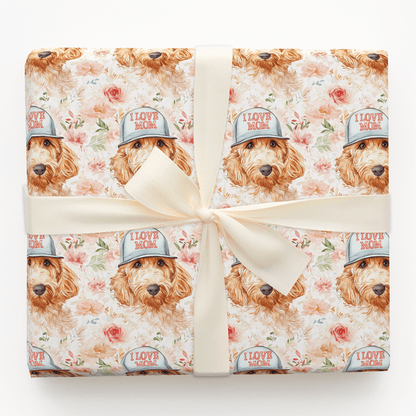 Mom's Favorite Goldendoodle - Wrapping Paper - Aspen & Arlo
