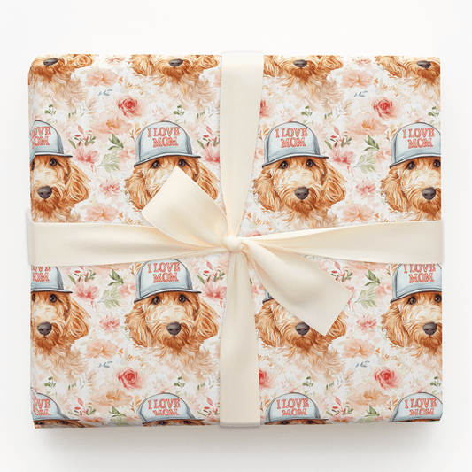 Mom's Favorite Goldendoodle - Wrapping Paper - Aspen & Arlo