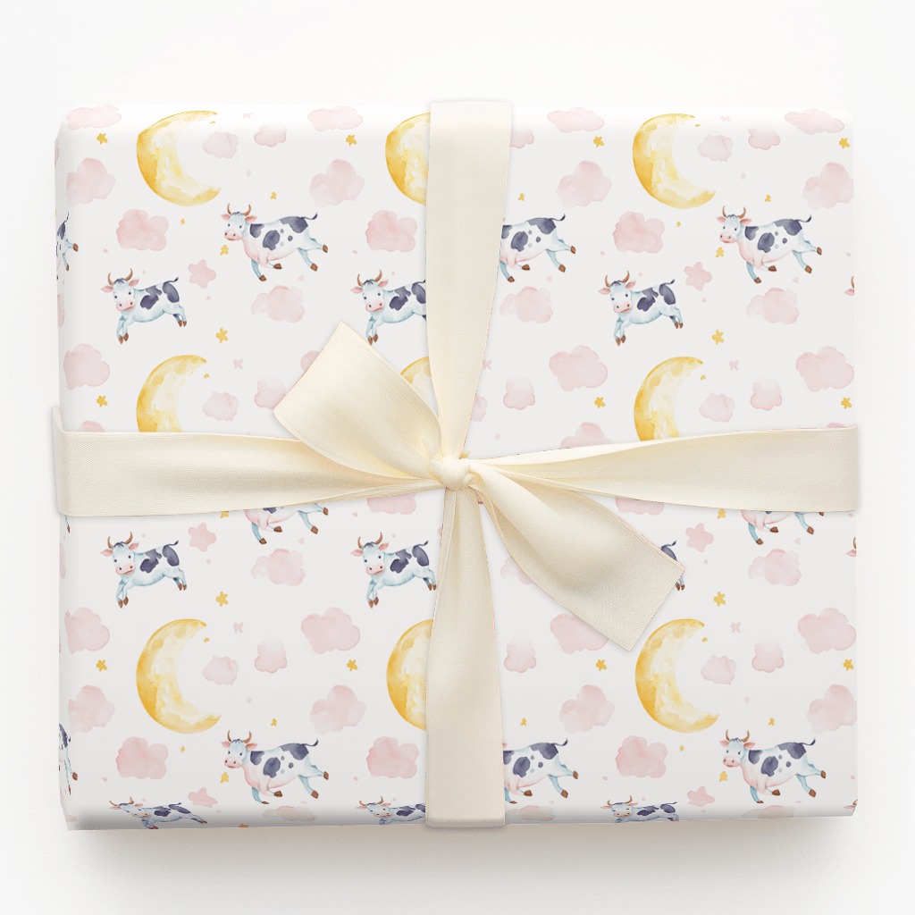 Mooving to the Moon - Wrapping Paper - Aspen & Arlo