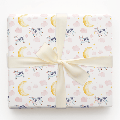 Mooving to the Moon - Wrapping Paper - Aspen & Arlo