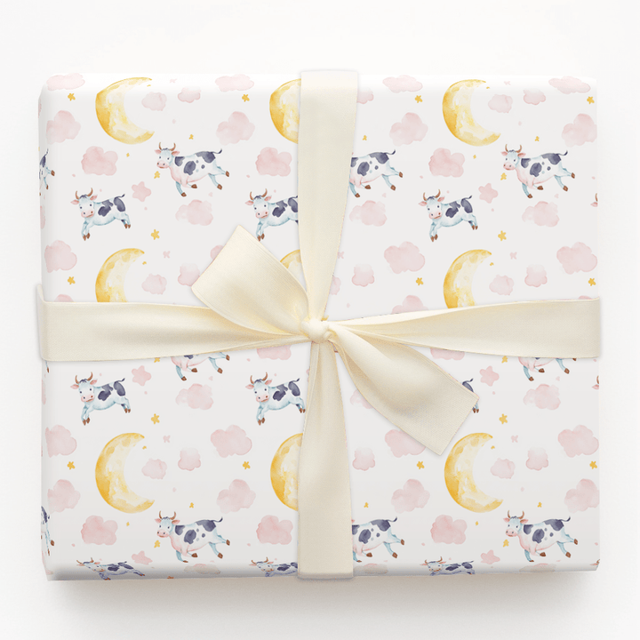 Mooving to the Moon - Wrapping Paper - Aspen & Arlo