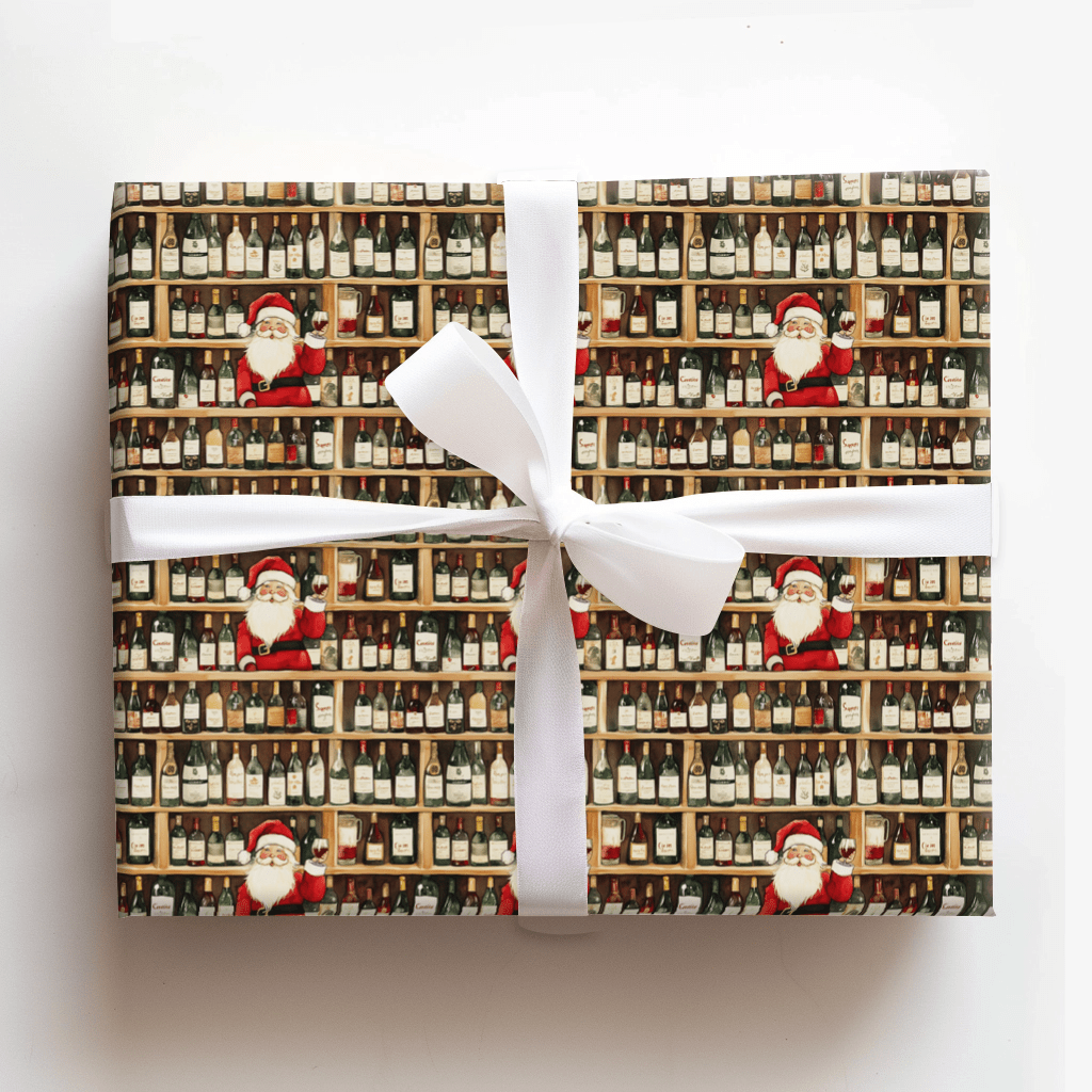 North Pole Wines - Wrapping Paper - Aspen & Arlo