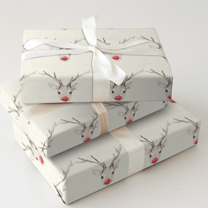 Nosy Red - Wrapping Paper - Aspen & Arlo