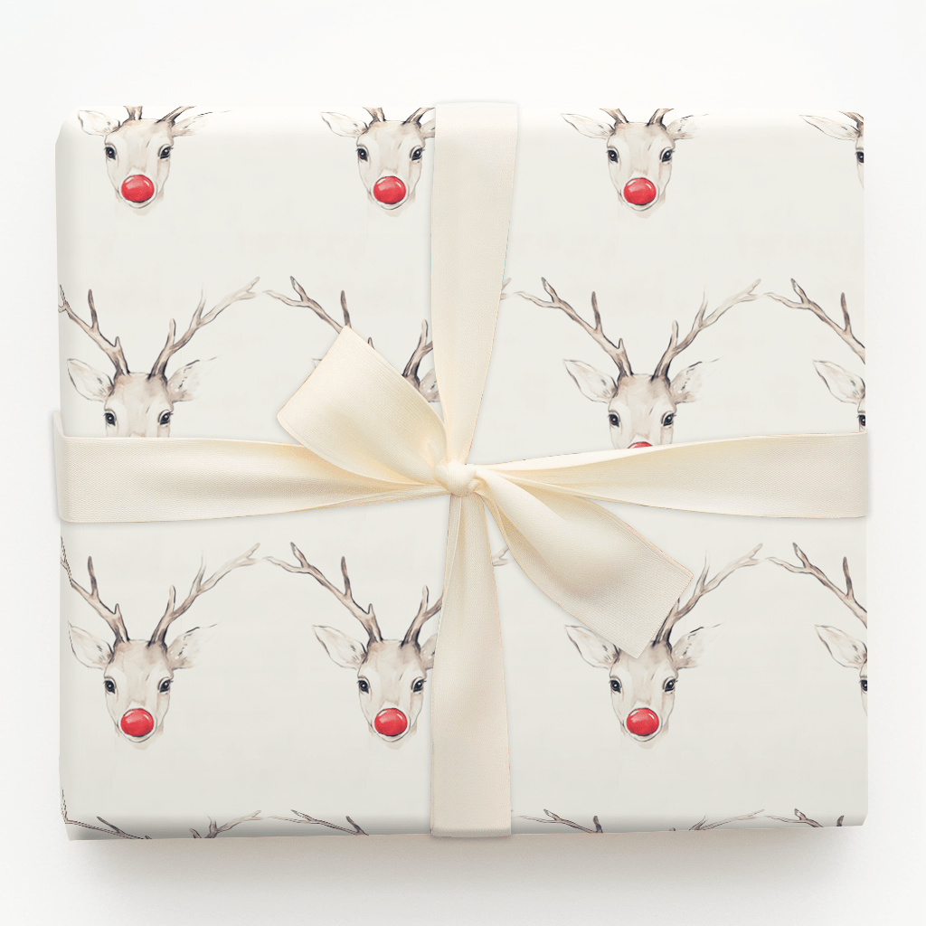Nosy Red - Wrapping Paper - Aspen & Arlo