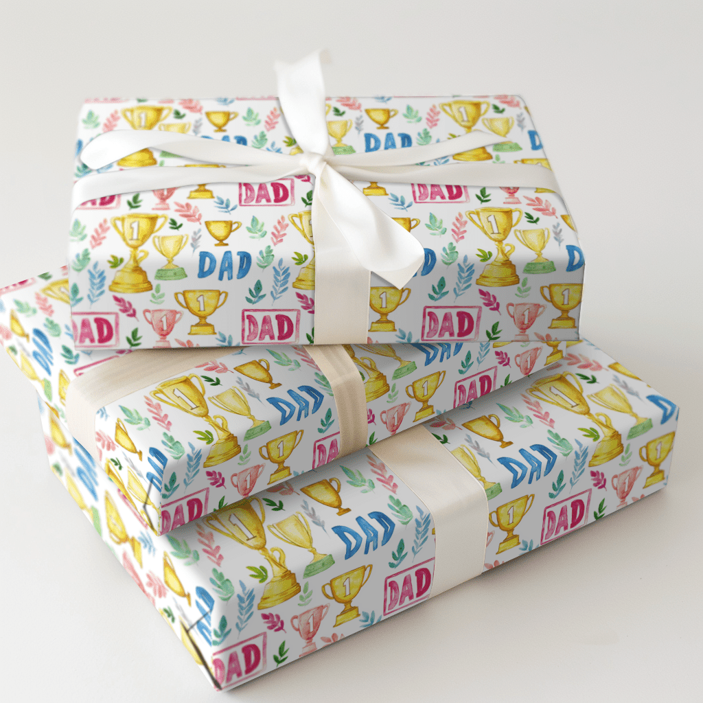 Numero Uno Dad - Wrapping Paper - Aspen & Arlo