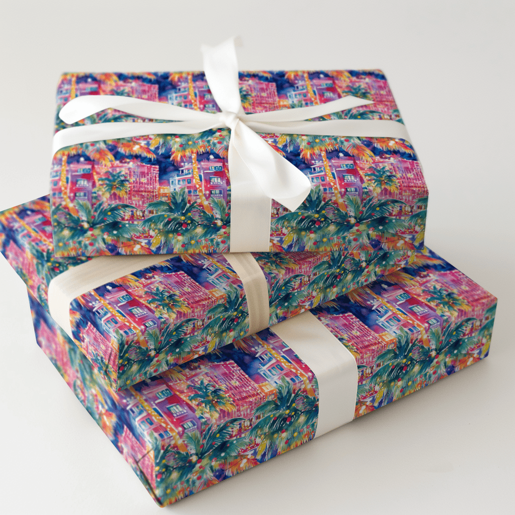 Ocean Drive Ornaments - Wrapping Paper - Aspen & Arlo