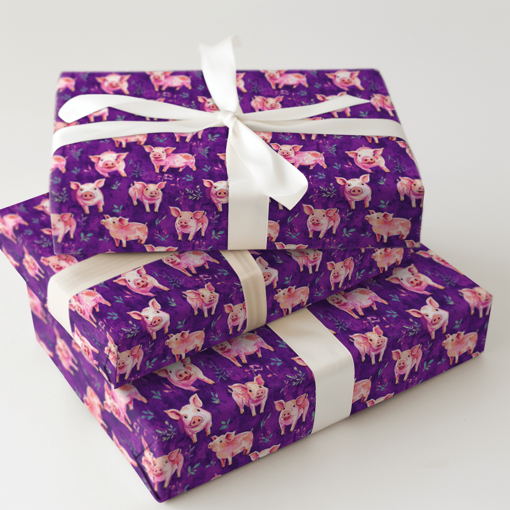 Painted Pig - Wrapping Paper - Aspen & Arlo