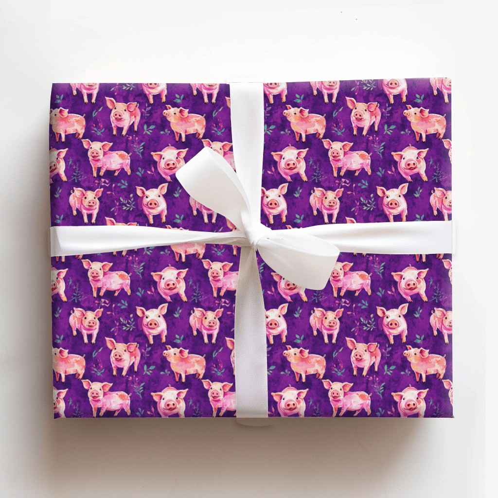 Painted Pig - Wrapping Paper - Aspen & Arlo