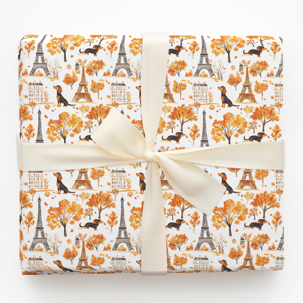 Paris with the Dachshunds - Wrapping Paper - Aspen & Arlo