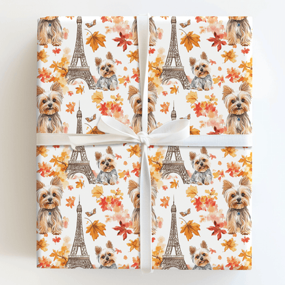 Paris with the Yorkies - Wrapping Paper - Aspen & Arlo