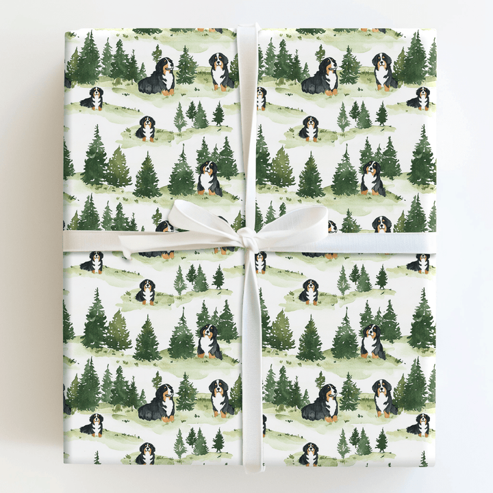 Park Day with the Bernese Mountain Dog - Wrapping Paper - Aspen & Arlo